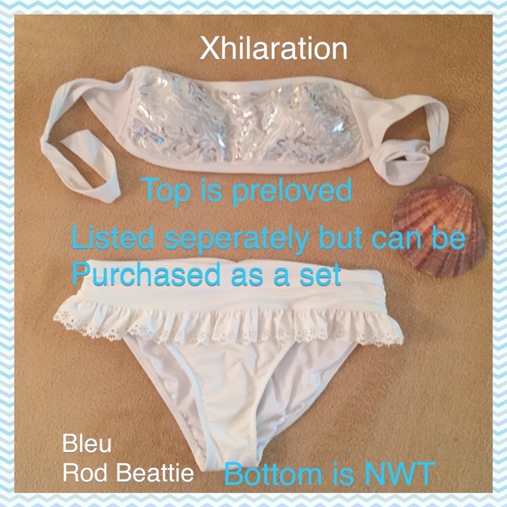 BLEU ROD BEATTIE Sarong Eyelet Swimsuit Bottom - Picture 7 of 8